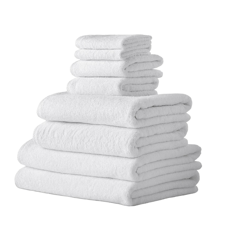 CTT %100 Turkish Cotton Towel Set 8 or 9 Pcs Quick Dry and Absorbent