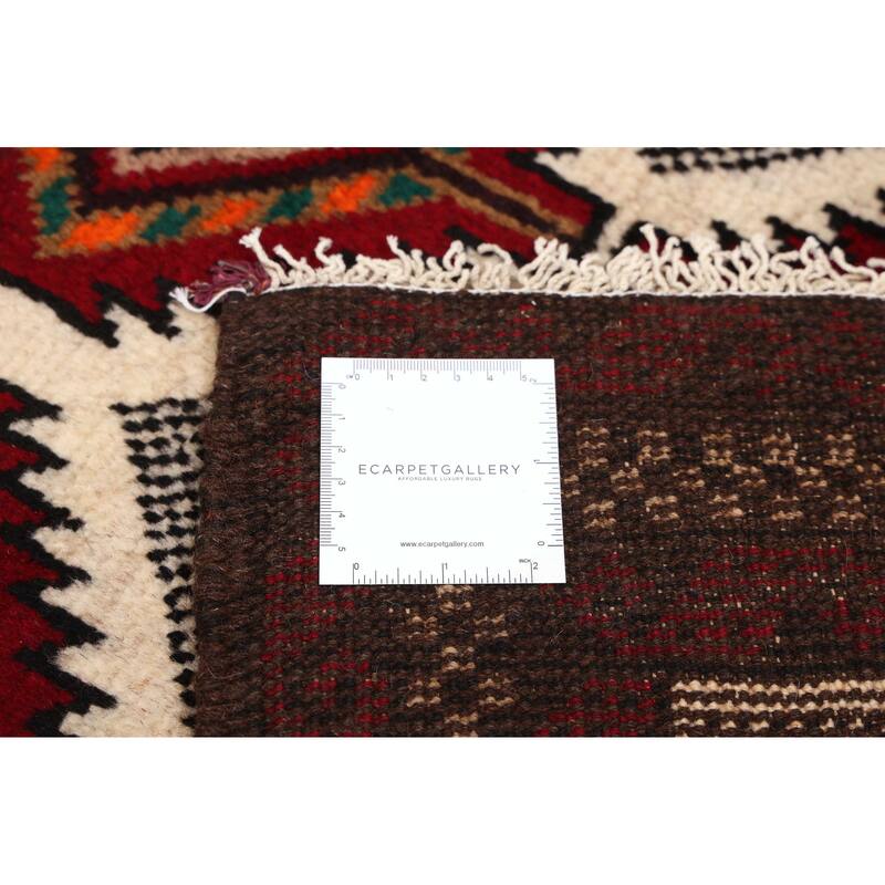 ECARPETGALLERY Hand-knotted Teimani Cream Wool Rug - 3'3 x 6'2