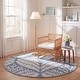preview thumbnail 30 of 102, SAFAVIEH Handmade Capri Ilianka Wool Rug 3' Round - Grey/Ivory - Round