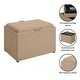 preview thumbnail 44 of 48, Convenience Concepts Designs4Comfort Accent Storage Ottoman with Reversible Tray