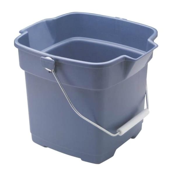 Rubbermaid FG296400ROYBL Roughneck Square Utility Bucket, 12 Quart, Plastic