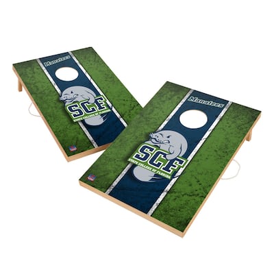 Vintage Florida SCF Manatees Regulation 2x4 Cornhole Set