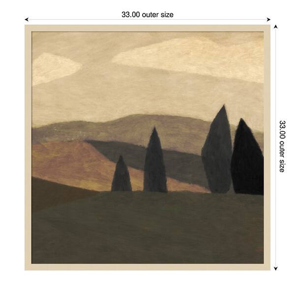 dimension image slide 13 of 18, Paysage 2 by Dan Hobday Wood Framed Wall Art Print