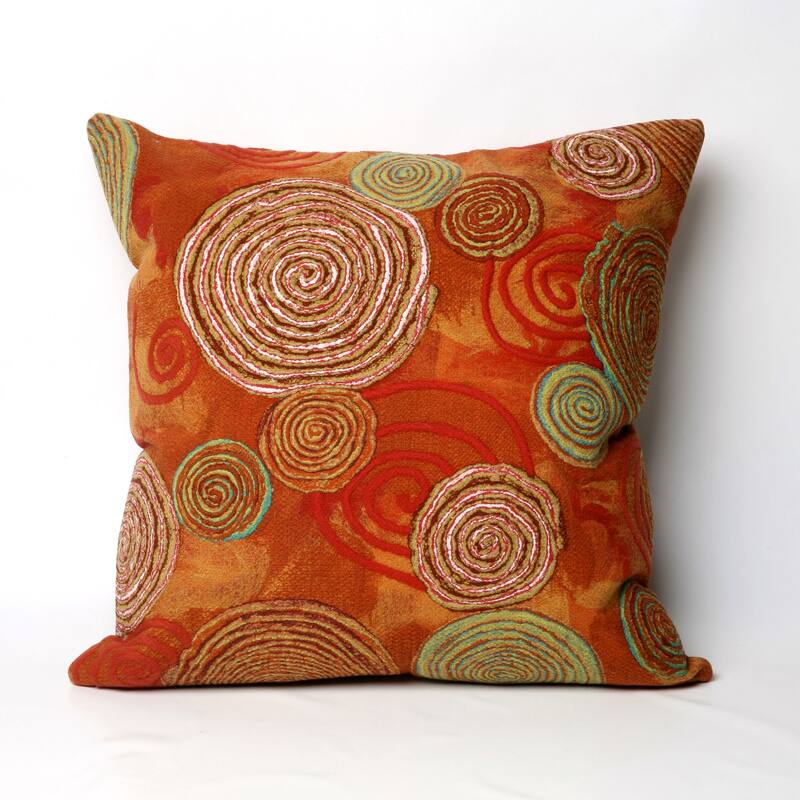 Liora Manne Visions III Graffiti Swirl Indoor/Outdoor Pillow Warm 20" Square