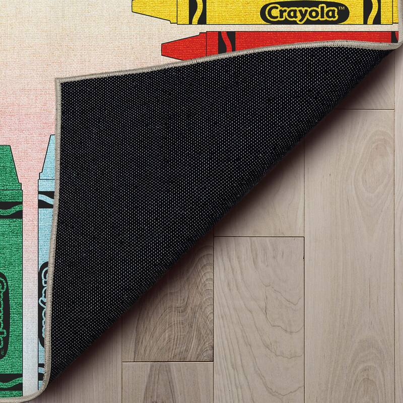 Well Woven Crayola Vibrant Modern Classroom Playroom Kids Rug
