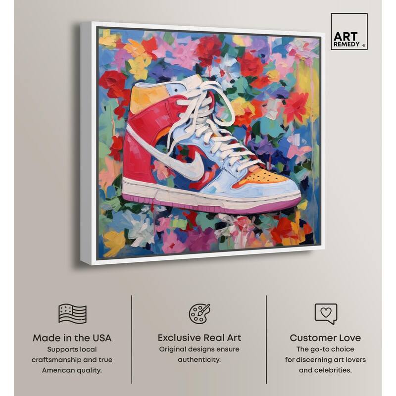 Whimsical Sneaker Canvas by Art Remedy
