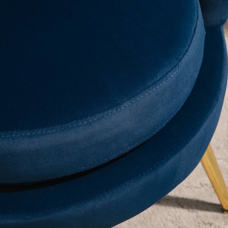 Velvet-touch Fabric Accent Chair
