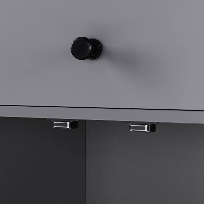 74.5“ Kitchen Island with Extendable Dining Table, Rolling Kitchen Island on Wheels with Spice Rack, Drawers and Cabinets