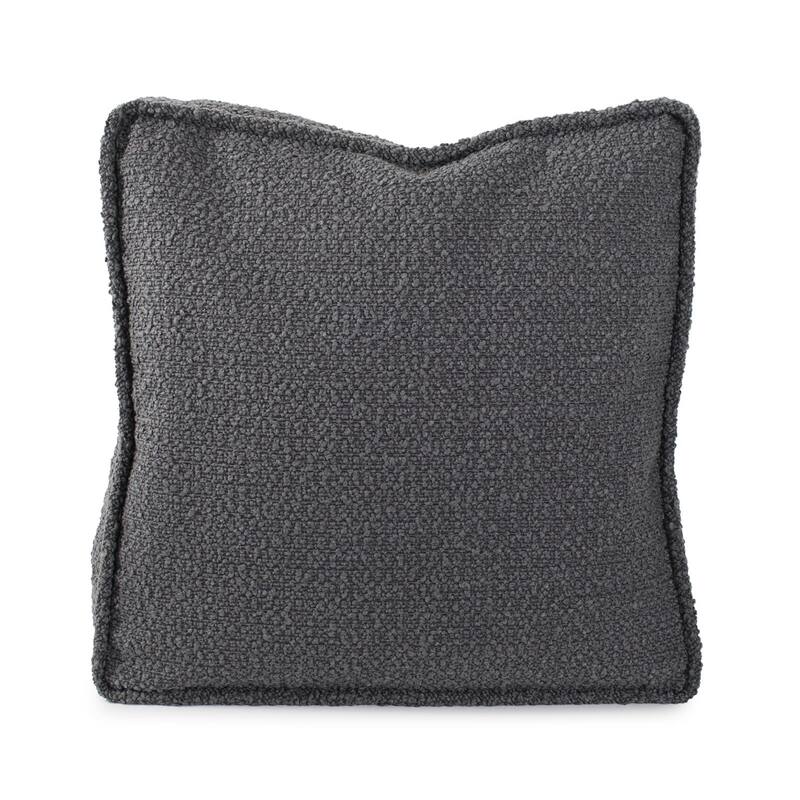 Allan Andrews 20 in. Gusseted Pillow Barbet Charcoal - Down Insert