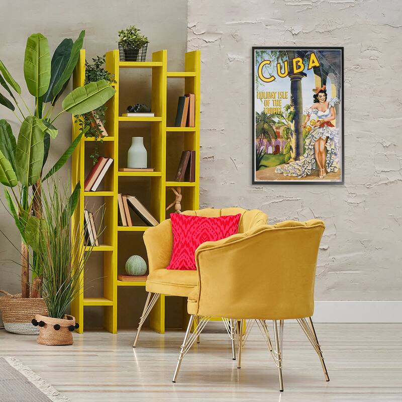 Stupell Cuba Travel Advertisement Framed Giclee Art Design By Marcus Jules