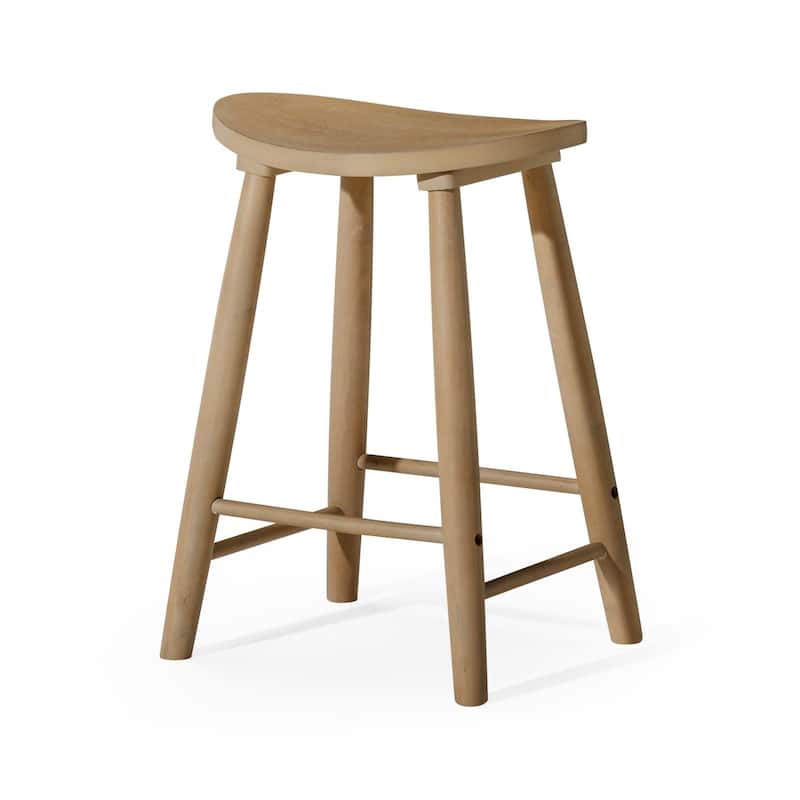 Maven Lane Luna Kitchen Stool - Light Oak - Counter Height
