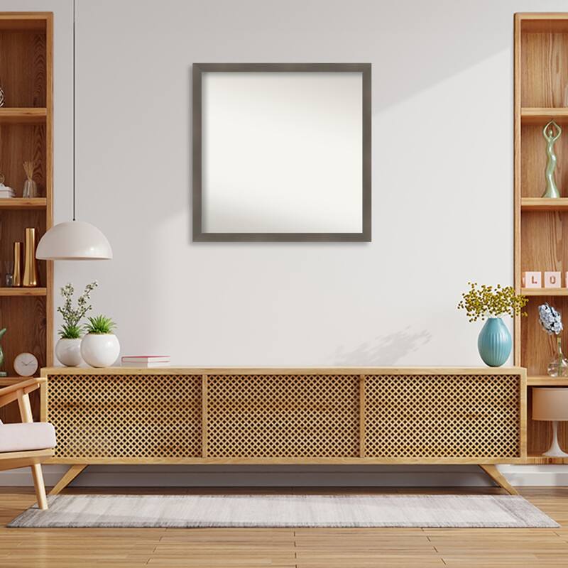 Edwin Non-Beveled Wood Framed Wall Mirror
