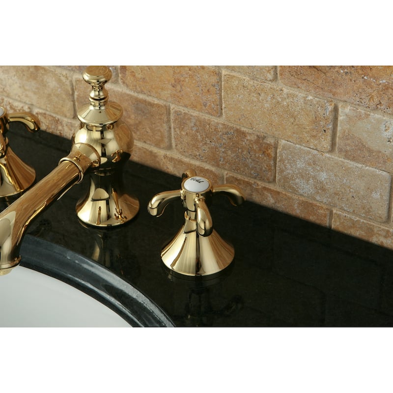 Kingston Brass French Country 1.2 GPM Widespread Bathroom Faucet with