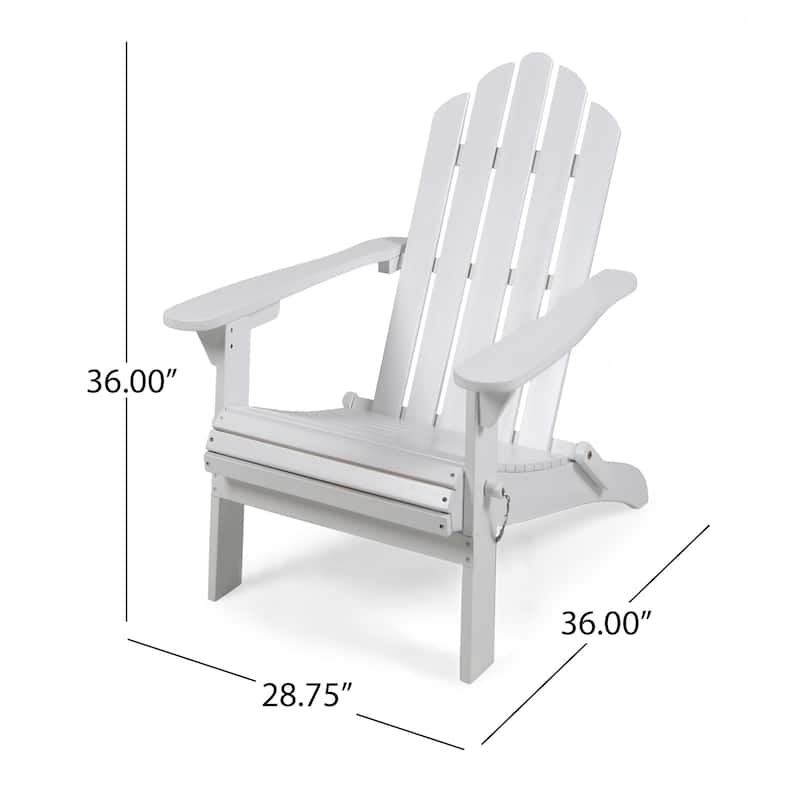 Hollywood Outdoor Outdoor Acacia Wood Foldable Adirondack Chairs (Set of 2) by Christopher Knight Home
