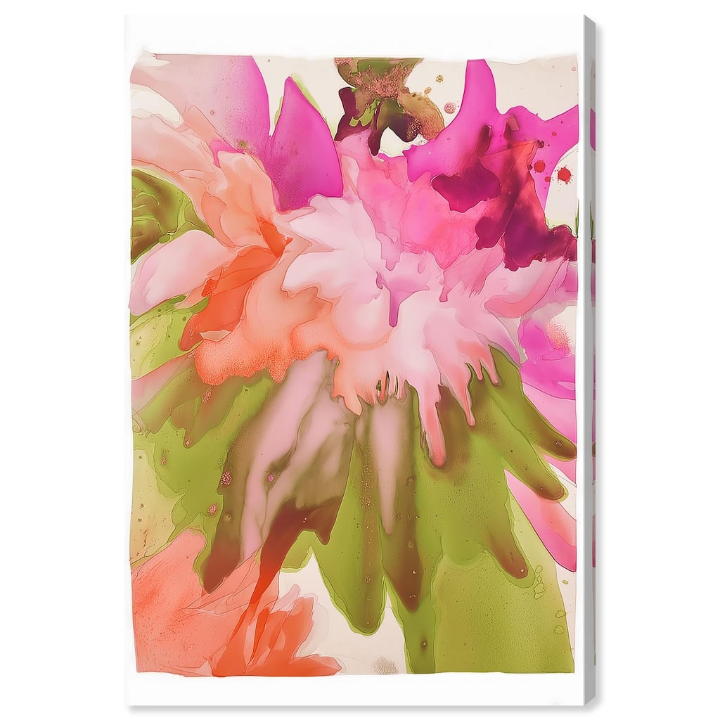 Vibrant Fluidity Floral IV Canvas by Art Remedy, Gallery Wrapped