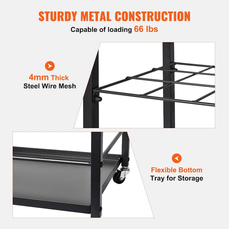 Blueprint Storage Rack, 12 Slots Blueprint Holder with Wheels, Mobile Metal Blueprint Storage Cart for Map Poster