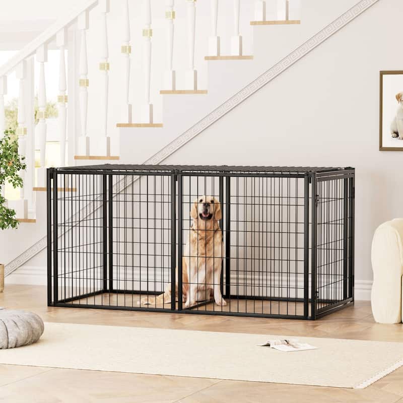 Dog Crate 63 inch Dog Kennel for Small Medium Dogs