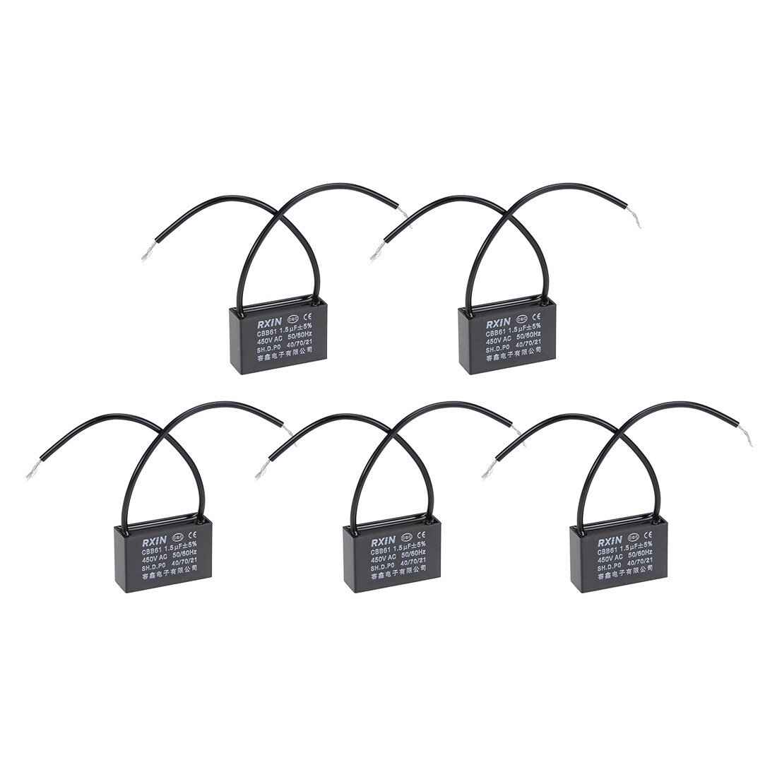 Shop 2 Wire Cbb61 Ceiling Fan Capacitor 1 5uf 450v Ac Motor Run