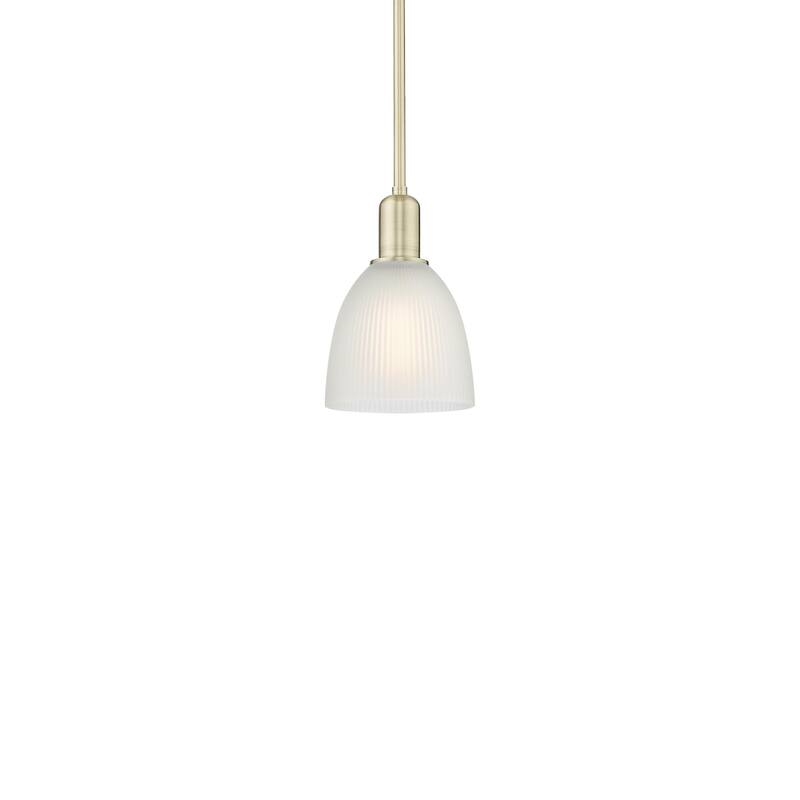 Innovations Lighting 716-1S-10-6 Castile Pendant Castile 6" Wide Mini - Antique Brass / White