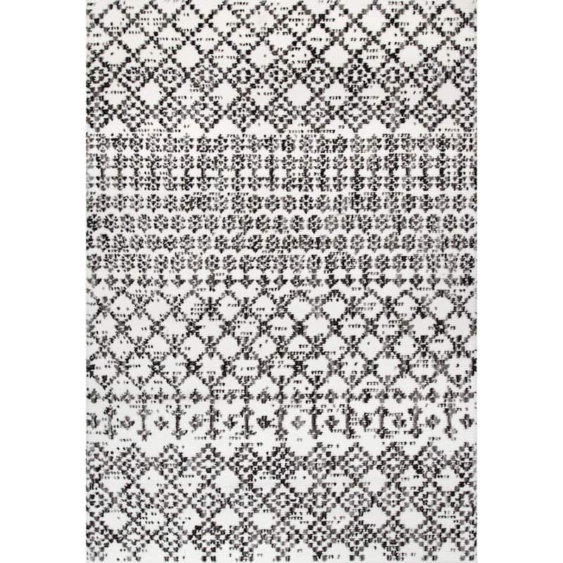 Nuloom Contemporary Modern Mayen Geo Trellis Area Rug