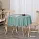 preview thumbnail 28 of 28, Tablecloth Solid Faux Linen Water Resistant Table Cover