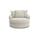 preview thumbnail 4 of 5, Signature Design by Ashley Snodoodle Beige Oversized Swivel Accent Chair - 58" W x 54" D x 39" H