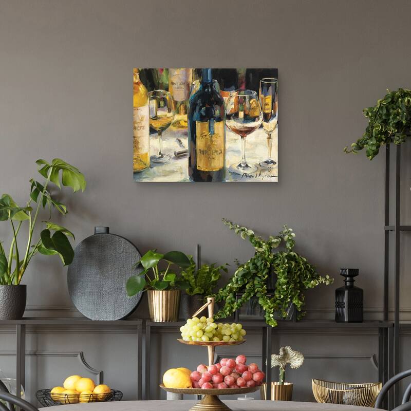 Bordeaux and Muscat by Marilyn Hageman Canvas Art Print