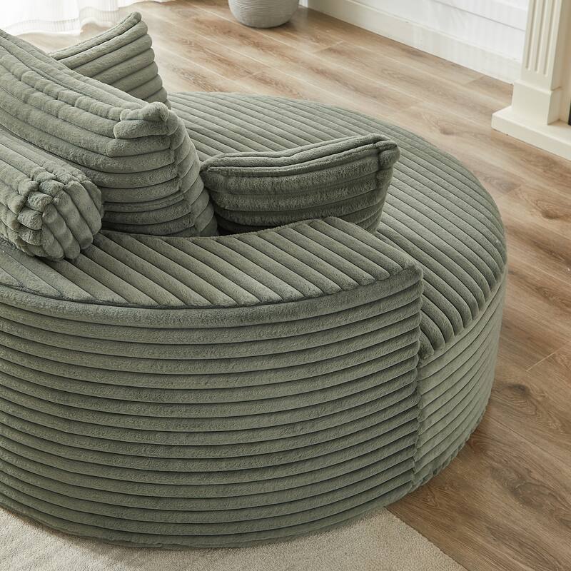 GDFStudio - Emberwood Corduroy Single Sofa Cloud Recliner
