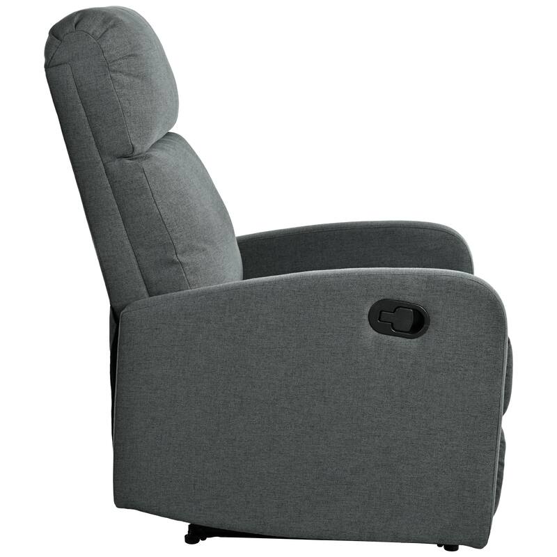 Manual Upholstered Recliner Chair, Modern Recliner Adjustable Single Sofa Chair, High Back Lounge Chairs for Living Room