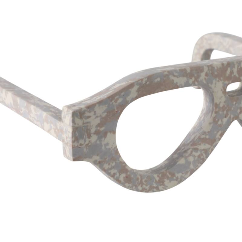 Stone Decorative Eyewear Design Sculpture Trendy Valencia Design - 9" x 8" x 3"