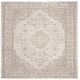 preview thumbnail 29 of 59, SAFAVIEH Classic Vintage Boho Laurette Distressed Oriental Cotton Rug 6' Square - Beige - Square