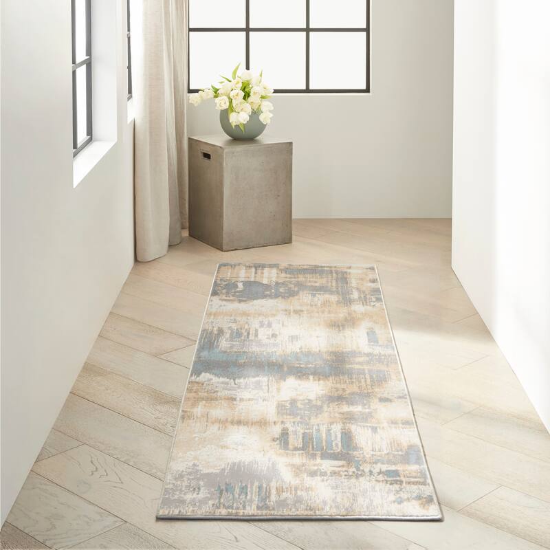 Calvin Klein Enchanting Contemporary Abstract Area Rug