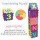 Kids Play Mat 36 Piece Puzzle Tiles - Numbers & Alphabet, Colourful, 87cm X 87cm - Foto 4
