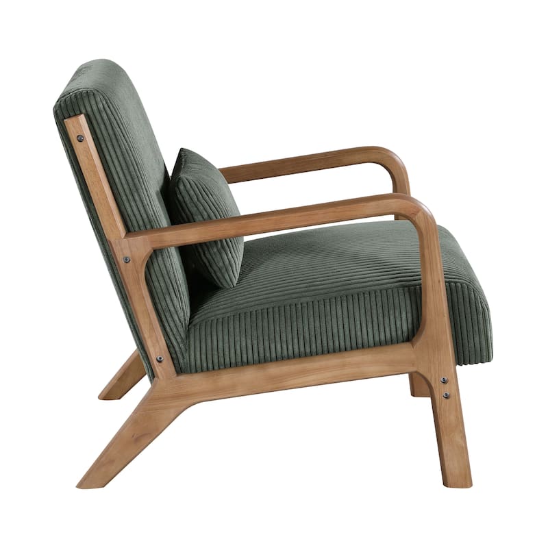 Modern Wooden Lounge Chair, Comfort Living Room Cushion Chair