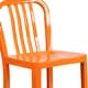 preview thumbnail 73 of 116, 2 Pack 24'' High Metal Indoor-Outdoor Counter Height Stool w/ Vertical Slat Back