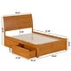 preview thumbnail 91 of 105, Portland Platform Bed with Footboard and Storage Drawers