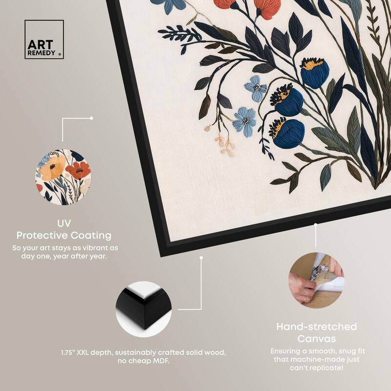 Garden of Threads I Canvas by Art Remedy