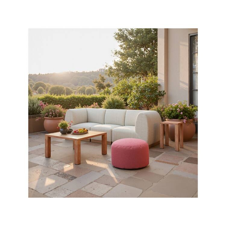 Christy Armless Chair Beige - Beige