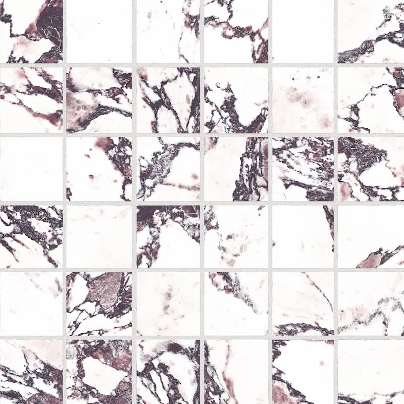 Merola Tile Touche 2" Square Rubis 11-3/4" x 11-3/4" Porcelain Floor and Wall Tile - (1 Tile)