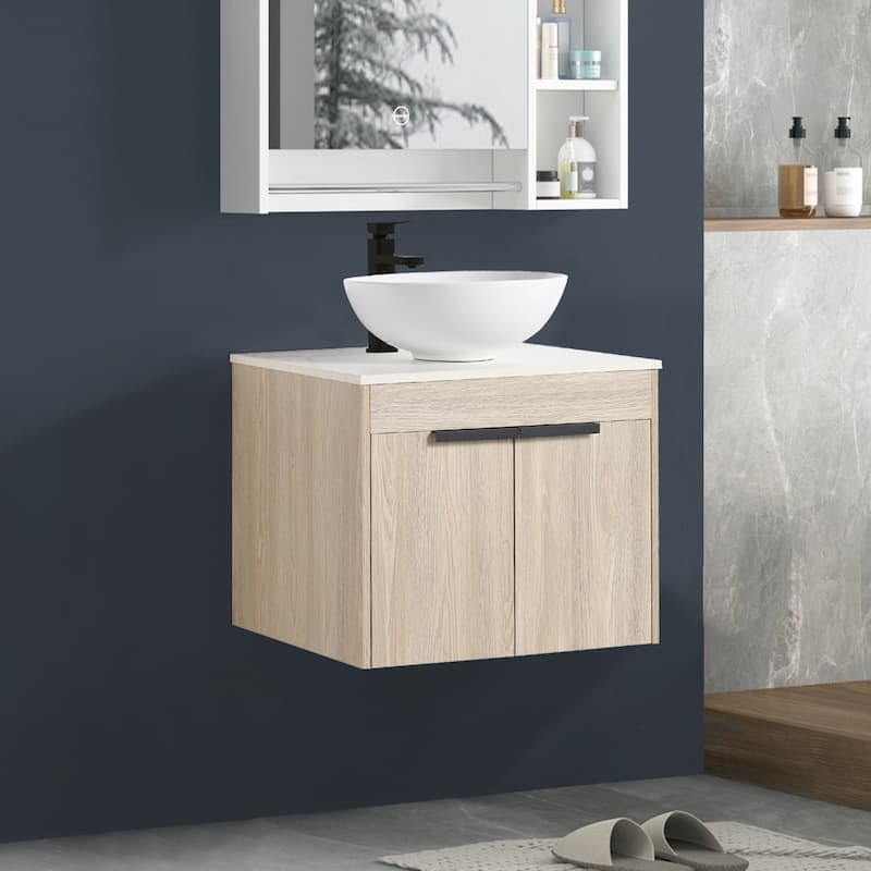 Topcraft Wall Mounted Bathroom Vanity with Sink