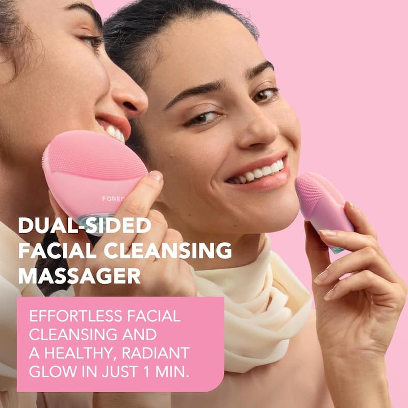 FOREO Luna 4 Mini Dual-Sided Facial Cleansing Massager - Pearl Pink