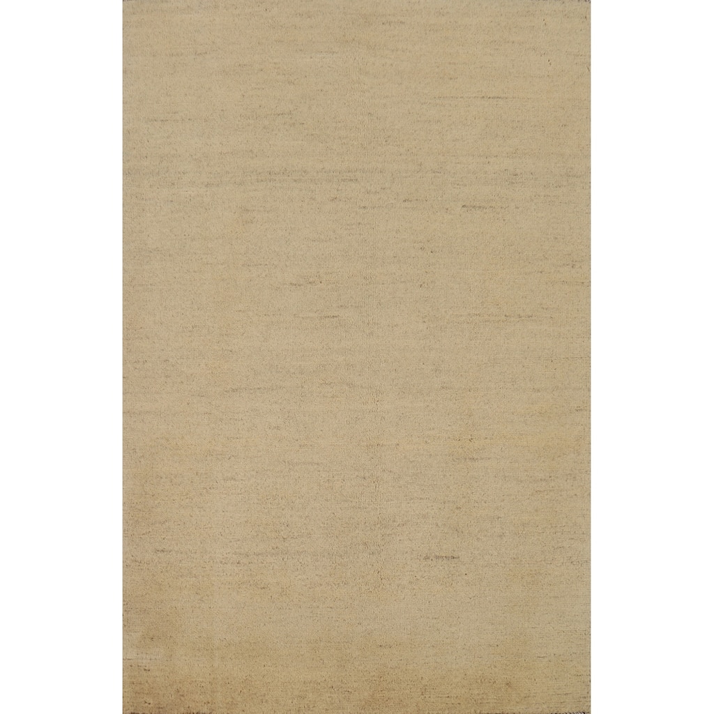 Contemporary Gabbeh Oriental Accent Rug Handmade Wool Carpet - 2'8"x 4'3"