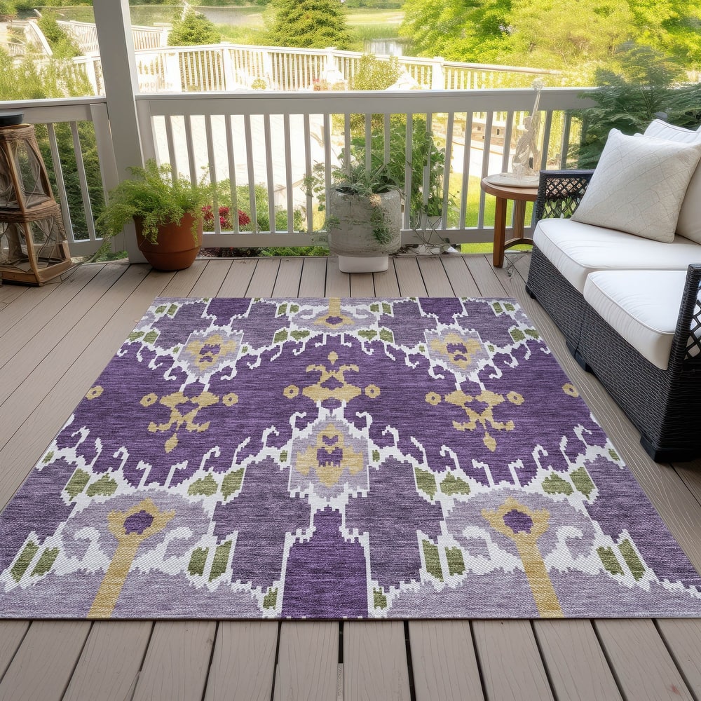 Machine Washable Indoor/ Outdoor Chantille Global Boho Rug