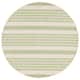SAFAVIEH Courtyard Charmaine Indoor/ Outdoor Waterproof Area Rug - 4' x 4' Round - Beige/Sweet Pea