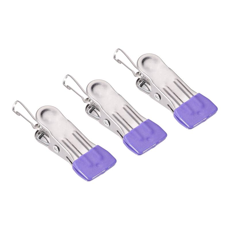 Uxcell Laundry Clips with Buckle Stainless Steel Hanging Hooks