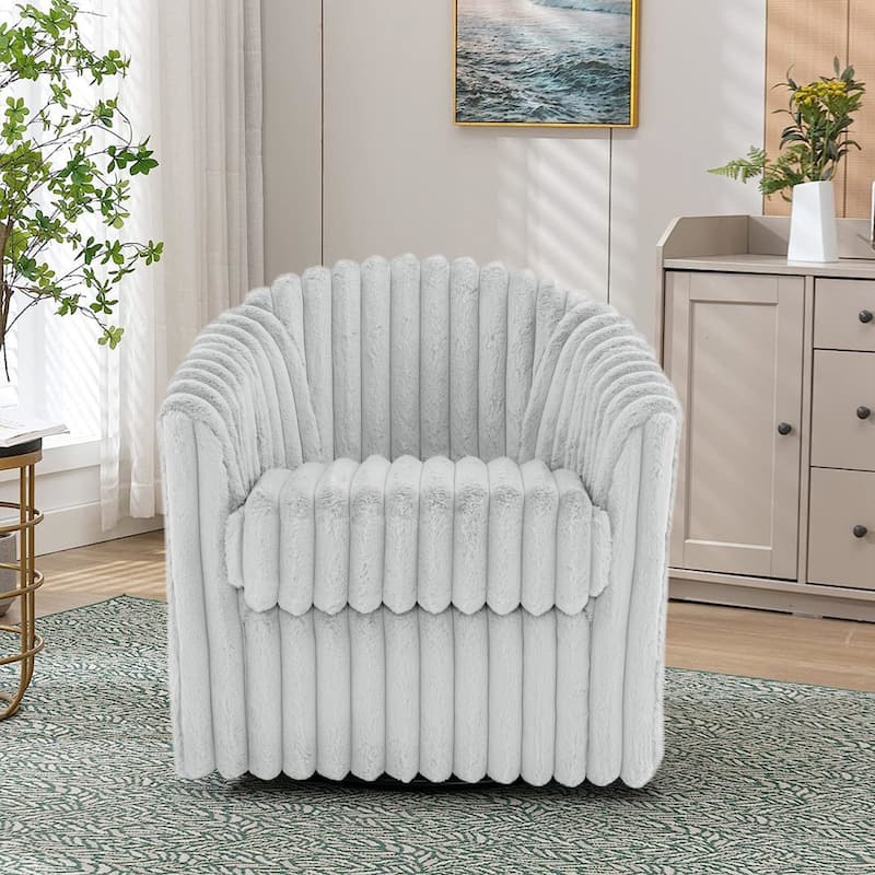 Single Sofa Armchair Swivel Barrel Chair
