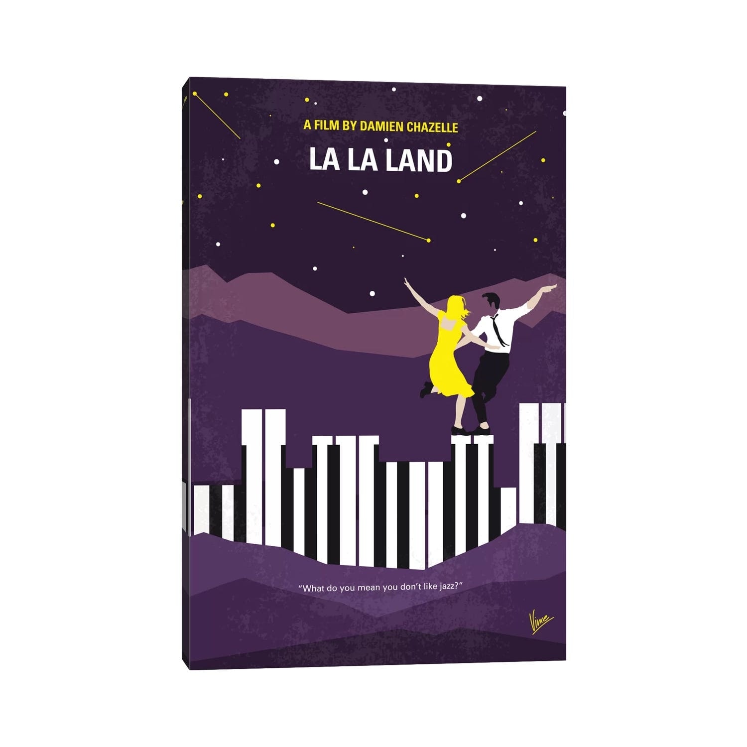 Association oversvømmelse instruktør iCanvas "La La Land Minimal Movie Poster" by Chungkong Canvas Print - Bed  Bath & Beyond - 15435200
