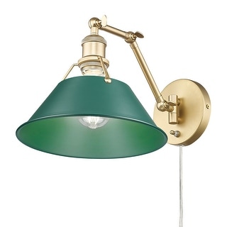 Golden Lighting 3306-A1W BCB Orwell 9" Tall Wall Sconce