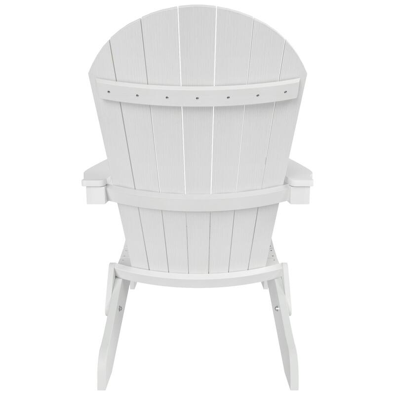 Vineyard HIPS Outdoor Folding Eco-Friendly All Weather Seashell Adirondack Chair
