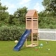 preview thumbnail 9 of 14, vidaXL Outdoor Playset Outdoor Backyard Playground Equipment for Kids Age 3-8 - 21.7" x 100" x 103.9" Brown Douglas